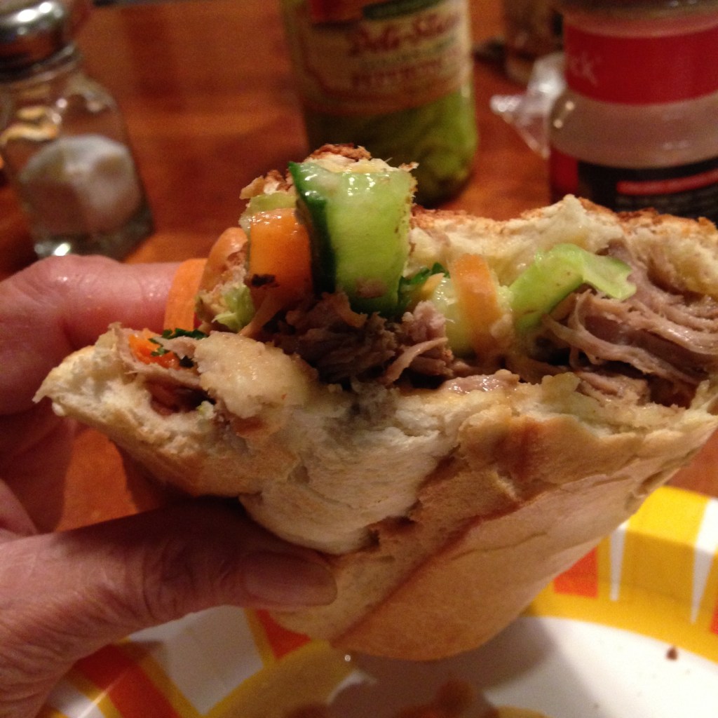 Like Bahn mi in baguette
