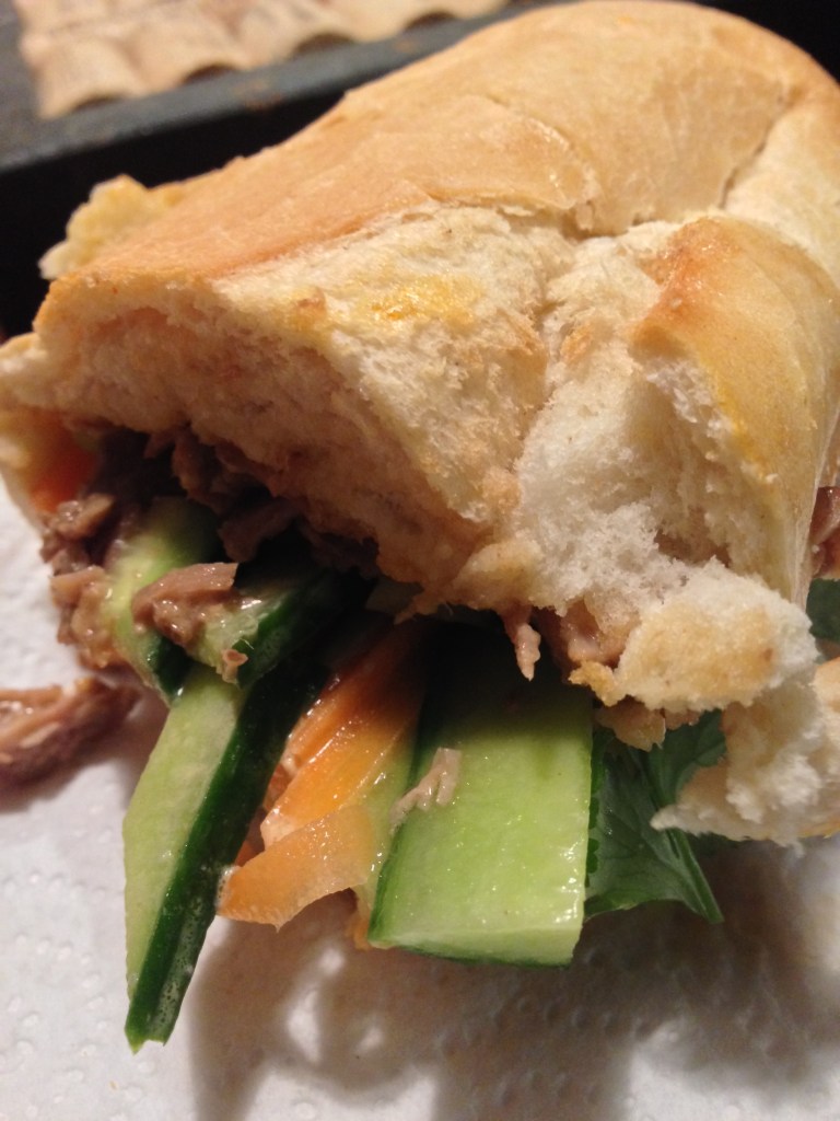 Like Bahn mi in baguette 